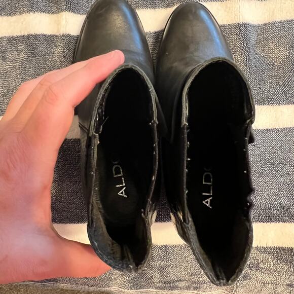 Aldo Black Booties Women's Size 6.5 - Picture 10 of 11